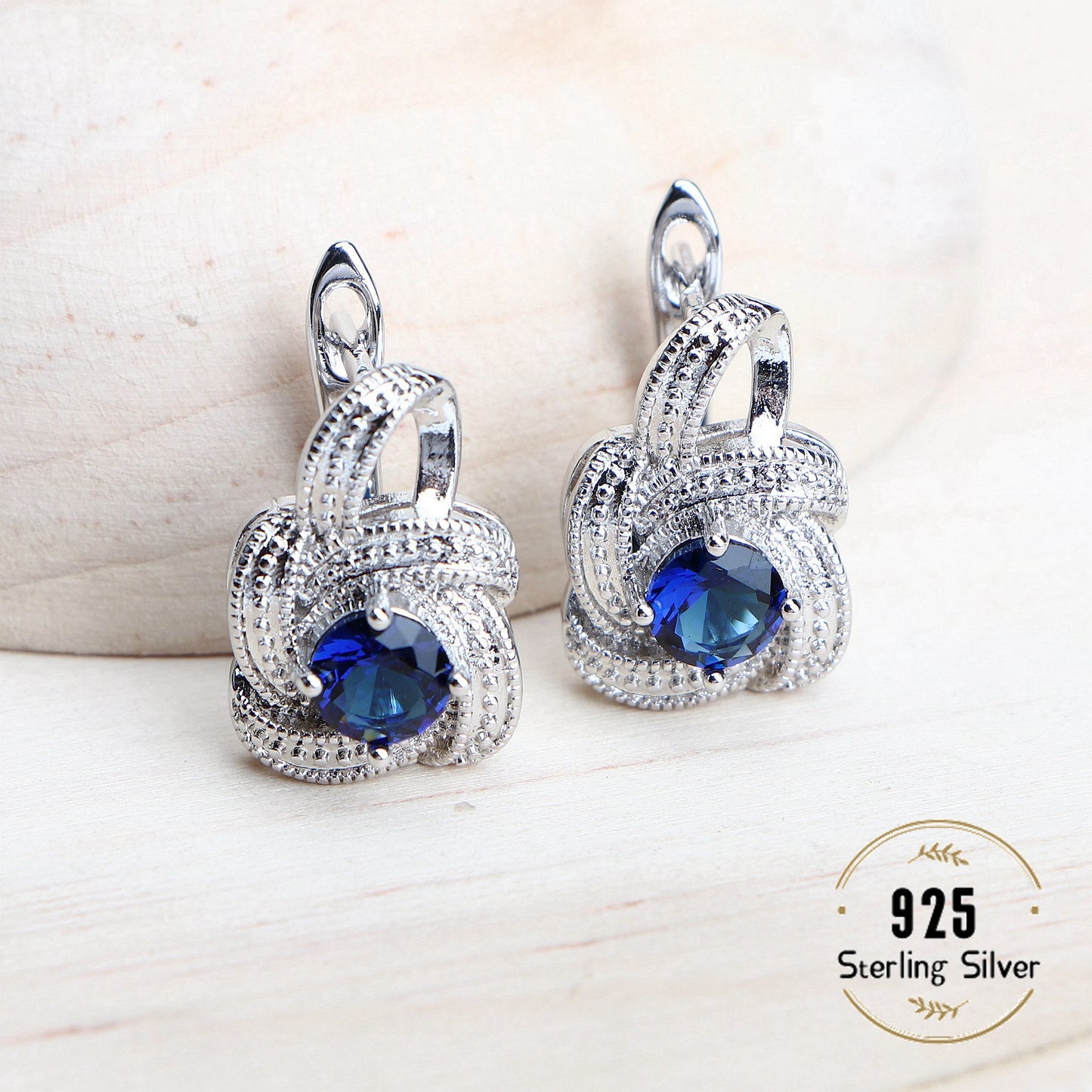 Blue Zirconia Women Jewelry Sets