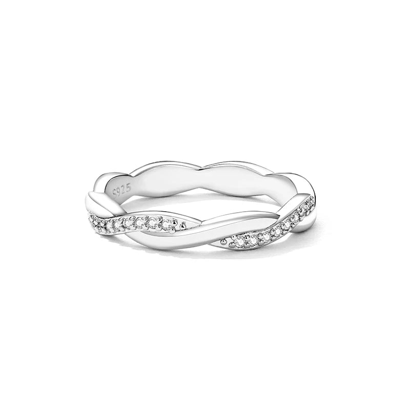 Silver Twisted Rings